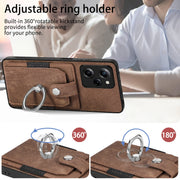 For Xiaomi Poco X5 Pro Retro Skin-feel Ring Card Wallet Phone Case(Brown)