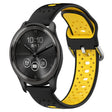 For GarminMove Trend 20mm Breathable Two-Color Silicone Watch Band(Black+Yellow) - Watch Bands by PMC TechLife | Online Shopping South Africa | PMC TechLife