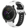 For Garmin Vivoactive3 20mm Breathable Two-Color Silicone Watch Band(White+Black) - Watch Bands by PMC TechLife | Online Shopping South Africa | PMC TechLife