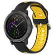 For Garmin Vivoactive3 20mm Breathable Two-Color Silicone Watch Band(Black+Yellow) -  by PMC TechLife | Online Shopping South Africa | PMC TechLife