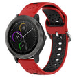 For Garmin Vivoactive3 20mm Breathable Two-Color Silicone Watch Band(Red+Black) - Watch Bands by PMC TechLife | Online Shopping South Africa | PMC TechLife