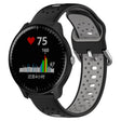 For Garmin Vivoactive3 Music 20mm Breathable Two-Color Silicone Watch Band(Black+Grey) -  by PMC TechLife | Online Shopping South Africa | PMC TechLife
