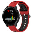For Garmin Vivoactive3 Music 20mm Breathable Two-Color Silicone Watch Band(Red+Black) - Watch Bands by PMC TechLife | Online Shopping South Africa | PMC TechLife