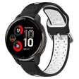 For Garmin Venu 2 Plus 20mm Breathable Two-Color Silicone Watch Band(Black+White) - Watch Bands by PMC TechLife | Online Shopping South Africa | PMC TechLife