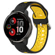 For Garmin Venu 2 Plus 20mm Breathable Two-Color Silicone Watch Band(Black+Yellow) - Watch Bands by PMC TechLife | Online Shopping South Africa | PMC TechLife