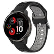 For Garmin Venu 2 Plus 20mm Breathable Two-Color Silicone Watch Band(Black+Grey) - Watch Bands by PMC TechLife | Online Shopping South Africa | PMC TechLife