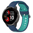 For Garmin Venu 2 Plus 20mm Breathable Two-Color Silicone Watch Band(Blue+Teal) - Watch Bands by PMC TechLife | Online Shopping South Africa | PMC TechLife