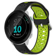For Garmin Forerunner 55 20mm Breathable Two-Color Silicone Watch Band(Black+Lime Green) - Watch Bands by PMC TechLife | Online Shopping South Africa | PMC TechLife