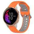 For Garmin Venu 20mm Breathable Two-Color Silicone Watch Band(Orange+Grey) - Watch Bands by PMC TechLife | Online Shopping South Africa | PMC TechLife