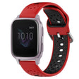 For Garmin Venu SQ 20mm Breathable Two-Color Silicone Watch Band(Red+Black) - Watch Bands by PMC TechLife | Online Shopping South Africa | PMC TechLife