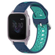 For Garmin Venu SQ 20mm Breathable Two-Color Silicone Watch Band(Blue+Teal) - Watch Bands by PMC TechLife | Online Shopping South Africa | PMC TechLife