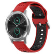 For Garmin VivoMove Luxe 20mm Breathable Two-Color Silicone Watch Band(Red+Black) - Watch Bands by PMC TechLife | Online Shopping South Africa | PMC TechLife