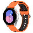 For Samsung Galaxy Watch Active 2 44mm 20mm Breathable Two-Color Silicone Watch Band(Orange+Black) -  by PMC TechLife | Online Shopping South Africa | PMC TechLife