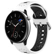 For Amazfit GTR Mini 20mm Breathable Two-Color Silicone Watch Band(White+Black) -  by PMC TechLife | Online Shopping South Africa | PMC TechLife