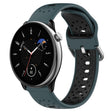 For Amazfit GTR Mini 20mm Breathable Two-Color Silicone Watch Band(Olive Green+Black) - Watch Bands by PMC TechLife | Online Shopping South Africa | PMC TechLife