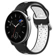 For Amazfit GTR Mini 20mm Breathable Two-Color Silicone Watch Band(Black+White) - Watch Bands by PMC TechLife | Online Shopping South Africa | PMC TechLife