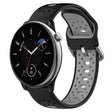 For Amazfit GTR Mini 20mm Breathable Two-Color Silicone Watch Band(Black+Grey) - Watch Bands by PMC TechLife | Online Shopping South Africa | PMC TechLife