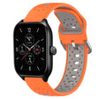 For Amazfit GTS 4 20mm Breathable Two-Color Silicone Watch Band(Orange+Grey) -  by PMC TechLife | Online Shopping South Africa | PMC TechLife