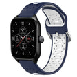 For Amazfit GTS 4 20mm Breathable Two-Color Silicone Watch Band(Midnight Blue+White) -  by PMC TechLife | Online Shopping South Africa | PMC TechLife