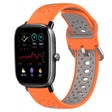 For Amazfit GTS 4 Mini 20mm Breathable Two-Color Silicone Watch Band(Orange+Grey) -  by PMC TechLife | Online Shopping South Africa | PMC TechLife