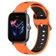 For Amazfit GTS 3 20mm Breathable Two-Color Silicone Watch Band(Orange+Black) - Watch Bands by PMC TechLife | Online Shopping South Africa | PMC TechLife