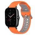 For Amazfit GTS 2E 20mm Breathable Two-Color Silicone Watch Band(Orange+Grey) - Watch Bands by PMC TechLife | Online Shopping South Africa | PMC TechLife