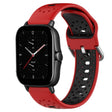 For Amazfit GTS 2E 20mm Breathable Two-Color Silicone Watch Band(Red+Black) -  by PMC TechLife | Online Shopping South Africa | PMC TechLife