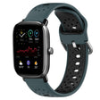 For Amazfit GTS 2 Mini 20mm Breathable Two-Color Silicone Watch Band(Olive Green+Black) -  by PMC TechLife | Online Shopping South Africa | PMC TechLife