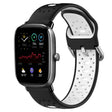 For Amazfit GTS 2 Mini 20mm Breathable Two-Color Silicone Watch Band(Black+White) - Watch Bands by PMC TechLife | Online Shopping South Africa | PMC TechLife