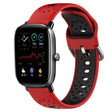 For Amazfit GTS 2 Mini 20mm Breathable Two-Color Silicone Watch Band(Red+Black) - Watch Bands by PMC TechLife | Online Shopping South Africa | PMC TechLife