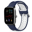 For Amazfit GTS 2 Mini 20mm Breathable Two-Color Silicone Watch Band(Midnight Blue+White) -  by PMC TechLife | Online Shopping South Africa | PMC TechLife