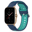 For Amazfit GTS 2 20mm Breathable Two-Color Silicone Watch Band(Blue+Water Duck) - Watch Bands by PMC TechLife | Online Shopping South Africa | PMC TechLife