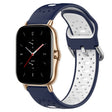 For Amazfit GTS 2 20mm Breathable Two-Color Silicone Watch Band(Midnight Blue+White) -  by PMC TechLife | Online Shopping South Africa | PMC TechLife
