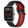 For Amazfit GTS 20mm Breathable Two-Color Silicone Watch Band(Black+Red) -  by PMC TechLife | Online Shopping South Africa | PMC TechLife