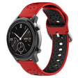 For Amazfit GTR 42mm 20mm Breathable Two-Color Silicone Watch Band(Red+Black) -  by PMC TechLife | Online Shopping South Africa | PMC TechLife