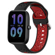 For Amazfit Bip3 20mm Breathable Two-Color Silicone Watch Band(Black+Red) -  by PMC TechLife | Online Shopping South Africa | PMC TechLife