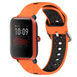 For Amazfit Bip 1S 20mm Breathable Two-Color Silicone Watch Band(Orange+Black) -  by PMC TechLife | Online Shopping South Africa | PMC TechLife