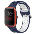 For Amazfit Bip 1S 20mm Breathable Two-Color Silicone Watch Band(Midnight Blue+White) -  by PMC TechLife | Online Shopping South Africa | PMC TechLife