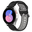 For Huawei Watch 2 20mm Breathable Two-Color Silicone Watch Band(Black+Grey) -  by PMC TechLife | Online Shopping South Africa | PMC TechLife