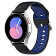 For Huawei Watch 2 20mm Breathable Two-Color Silicone Watch Band(Black+Blue) -  by PMC TechLife | Online Shopping South Africa | PMC TechLife