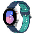 For Honor Watch ES 20mm Breathable Two-Color Silicone Watch Band(Blue+Teal) -  by PMC TechLife | Online Shopping South Africa | PMC TechLife
