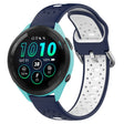 For Garmin Forerunner 265 22mm Breathable Two-Color Silicone Watch Band(Midnight Blue+White) -  by PMC TechLife | Online Shopping South Africa | PMC TechLife