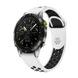 For Garmin MARQ Athlete Gen 2 22mm Sports Breathable Silicone Watch Band(White+Black) -  by PMC TechLife | Online Shopping South Africa | PMC TechLife