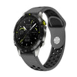For Garmin MARQ Athlete Gen 2 22mm Sports Breathable Silicone Watch Band(Grey+Black) -  by PMC TechLife | Online Shopping South Africa | PMC TechLife