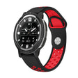 For Garmin Instinct Crossover 22mm Sports Breathable Silicone Watch Band(Black+Red) -  by PMC TechLife | Online Shopping South Africa | PMC TechLife