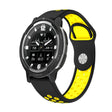For Garmin Instinct Crossover 22mm Sports Breathable Silicone Watch Band(Black+Yellow) -  by PMC TechLife | Online Shopping South Africa | PMC TechLife