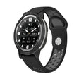 For Garmin Instinct Crossover Solar 22mm Sports Breathable Silicone Watch Band(Black+Grey) -  by PMC TechLife | Online Shopping South Africa | PMC TechLife