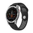 For Garmin EPIX Gen 2 22mm Sports Breathable Silicone Watch Band(Black+Grey) -  by PMC TechLife | Online Shopping South Africa | PMC TechLife