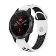 For Garmin Fenix 5 Plus 22mm Sports Breathable Silicone Watch Band(White+Black) -  by PMC TechLife | Online Shopping South Africa | PMC TechLife