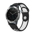 For Garmin Quatix 5 22mm Sports Breathable Silicone Watch Band(Black+White) -  by PMC TechLife | Online Shopping South Africa | PMC TechLife